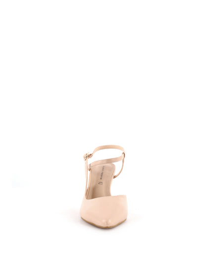 Décolleté eleganti Queen Helena in similpelle beige da donna