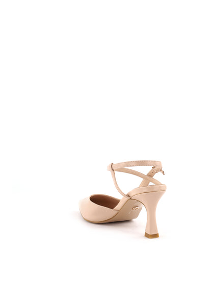Décolleté eleganti Queen Helena in similpelle beige da donna