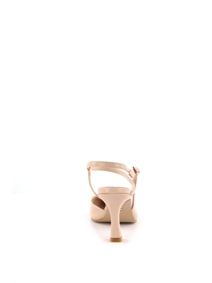 Décolleté eleganti Queen Helena in similpelle beige da donna