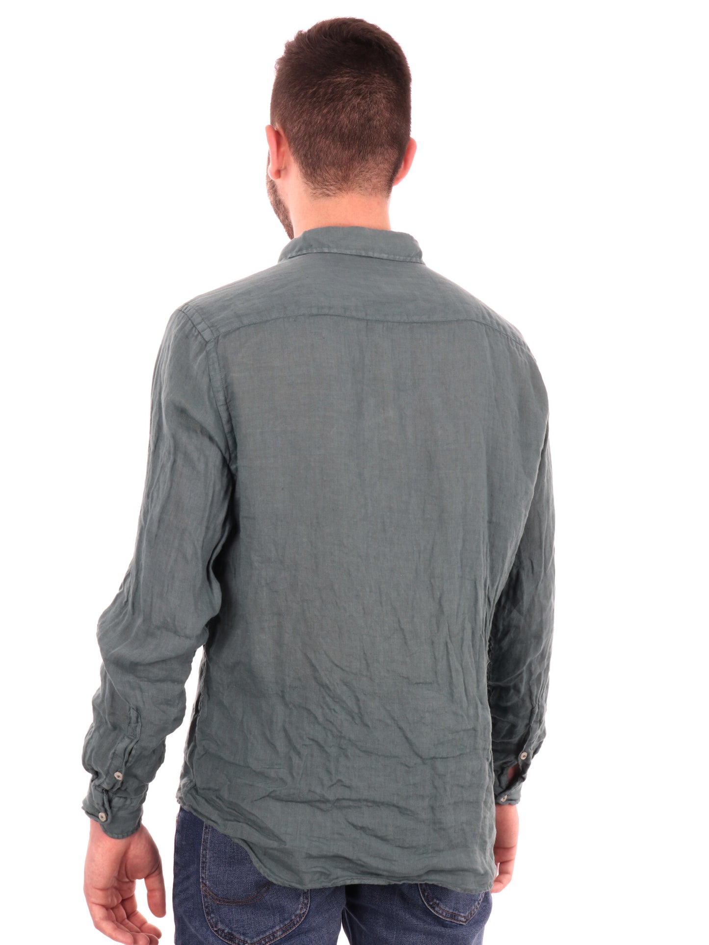 Camicia in lino verde da uomo Katerina 387 Gucci per cerimonia