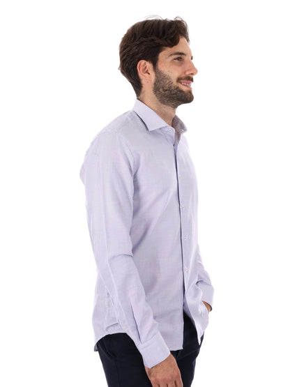 CAMICIA KING FB UOMO BIANCO BLU