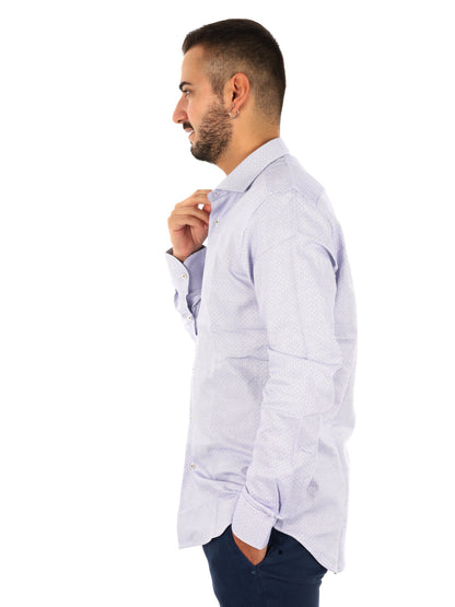 Fb King 18, camicia da uomo azzurra