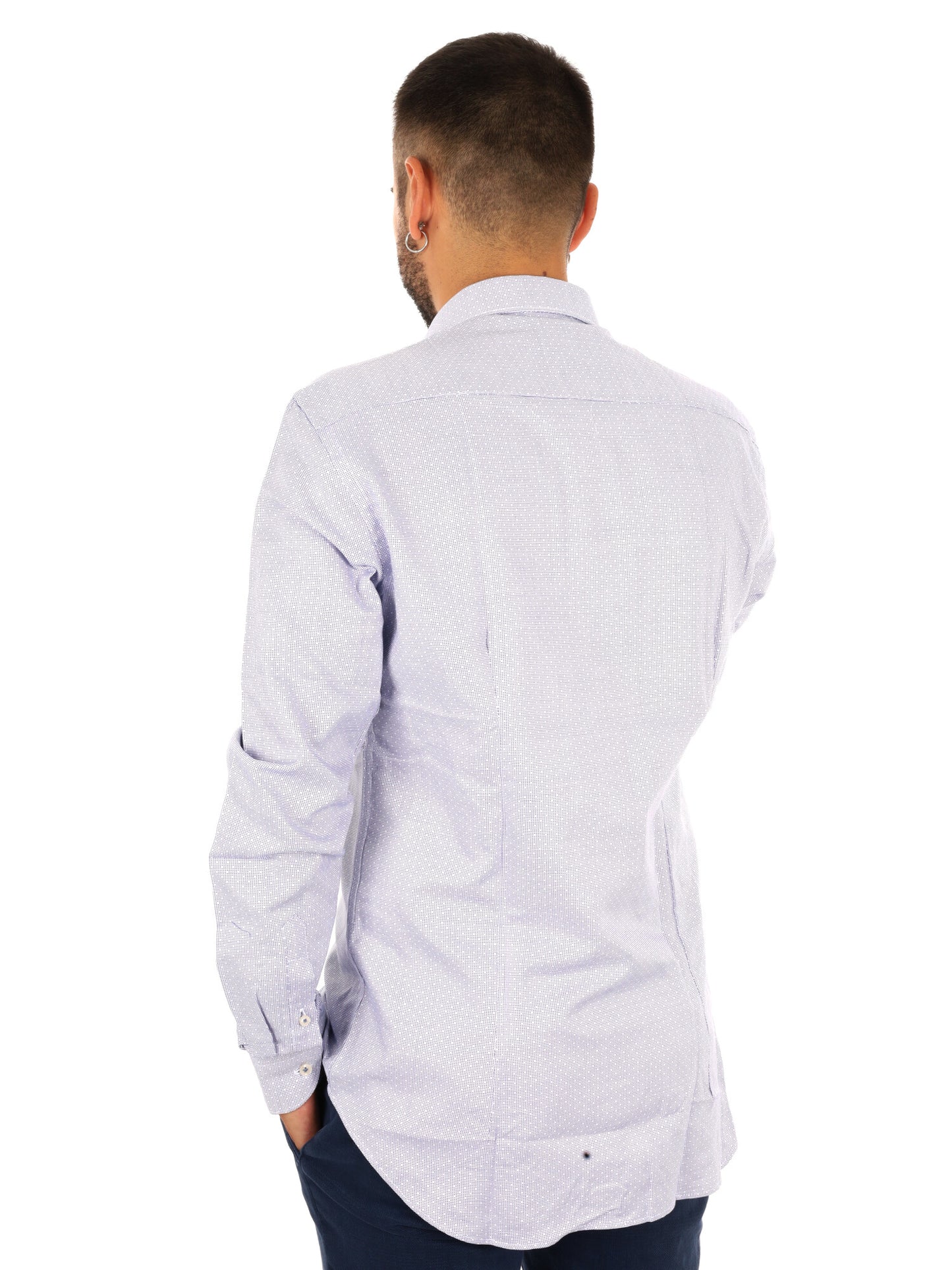 Fb King 18, camicia da uomo azzurra