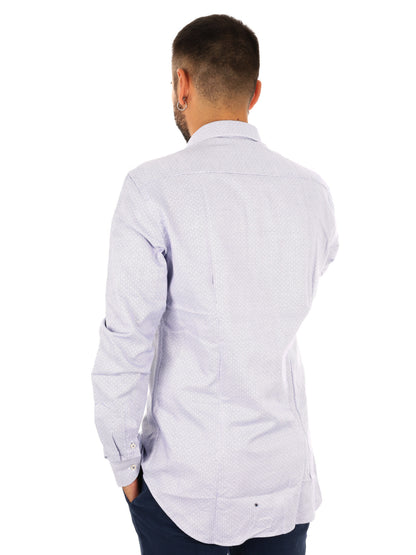 Fb King 18, camicia da uomo azzurra
