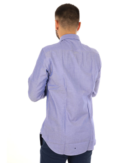 Fb King 22, camicia da uomo azzurra