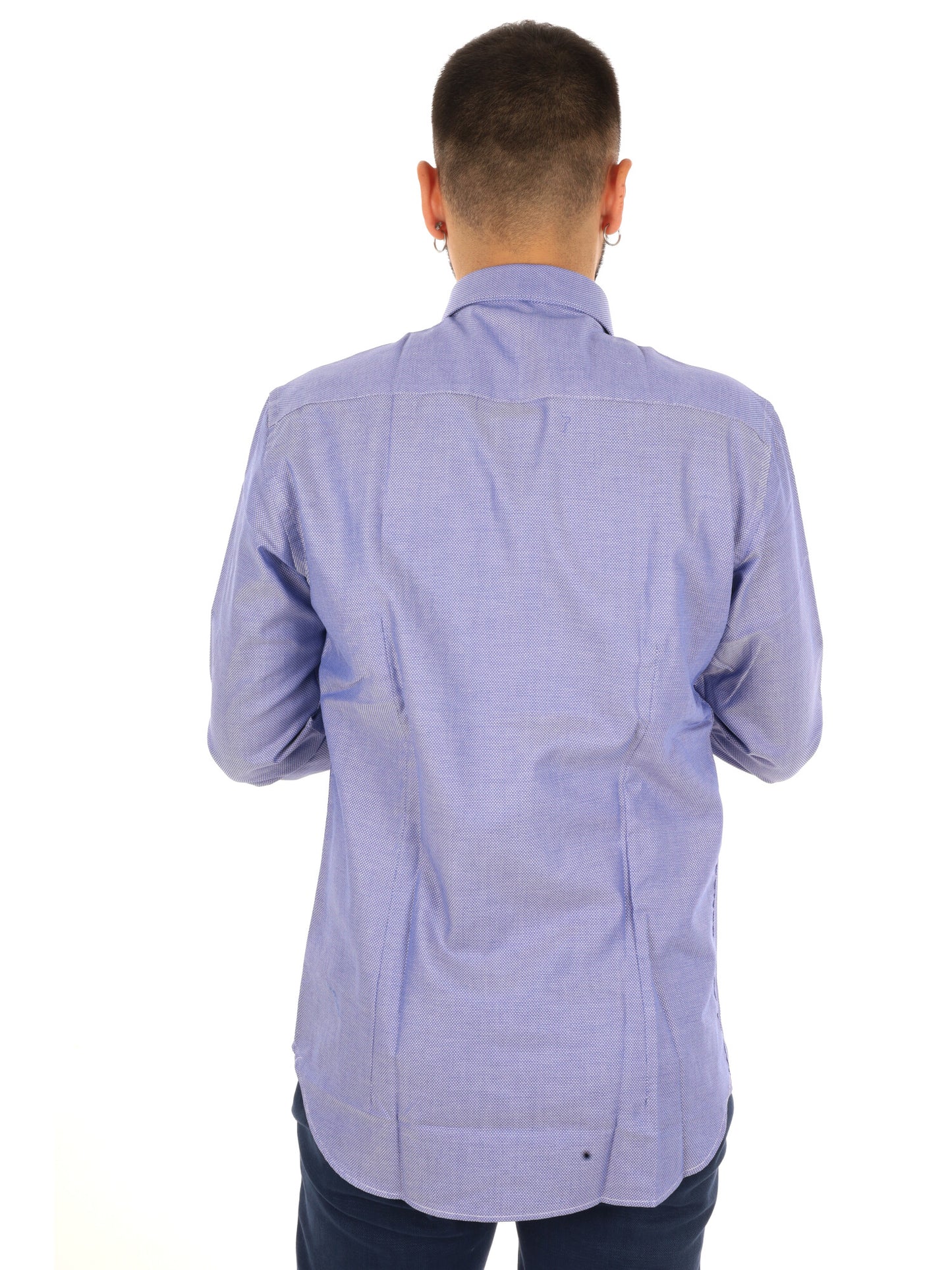Fb King 22, camicia da uomo azzurra