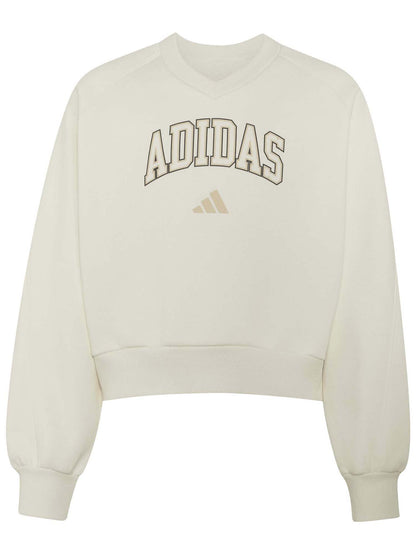 Adidas Seasonals Collegiate Typography, felpa da bambino panna