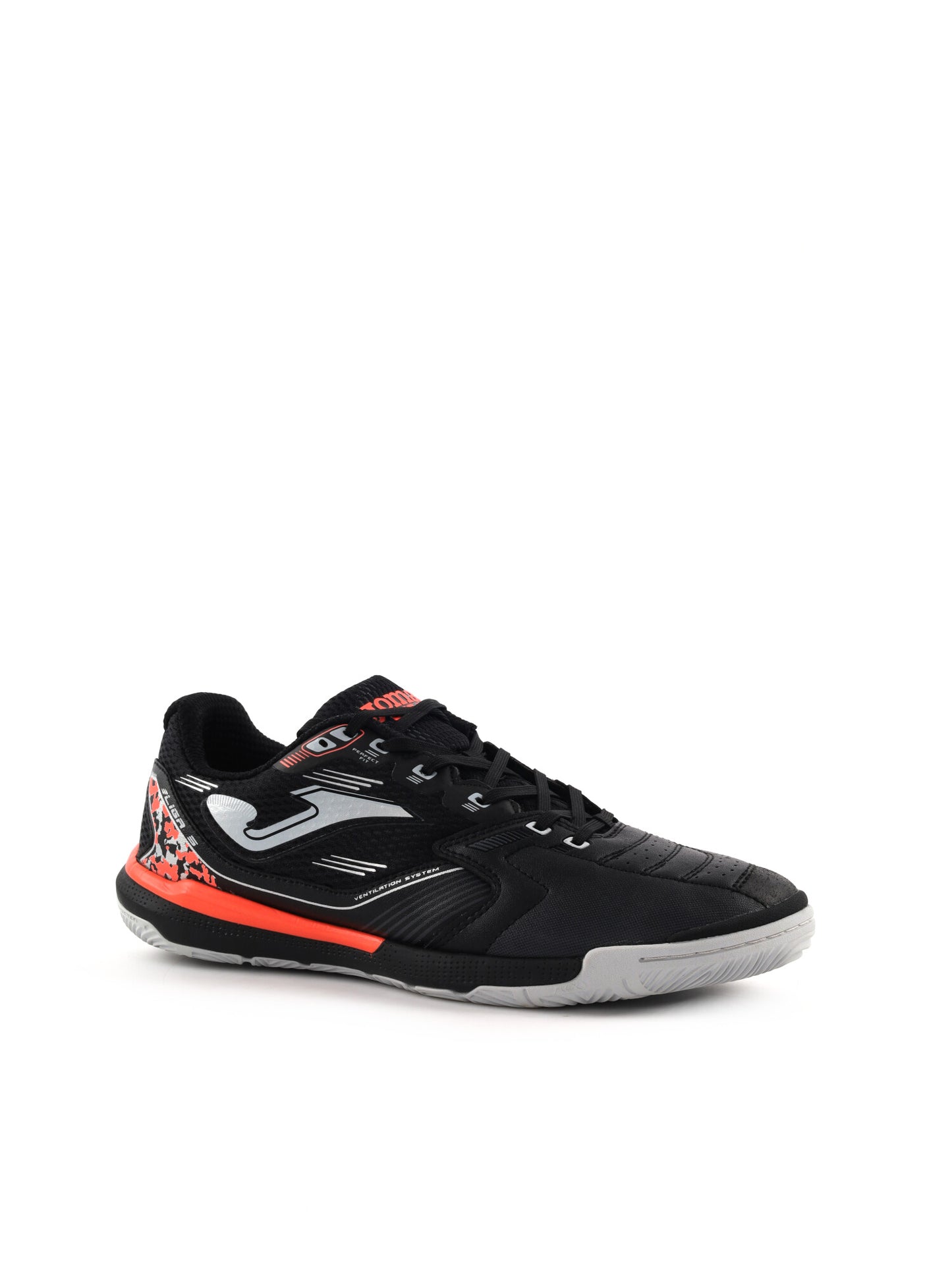 Joma Liga 5, scarpe da calcio indoor da uomo nere