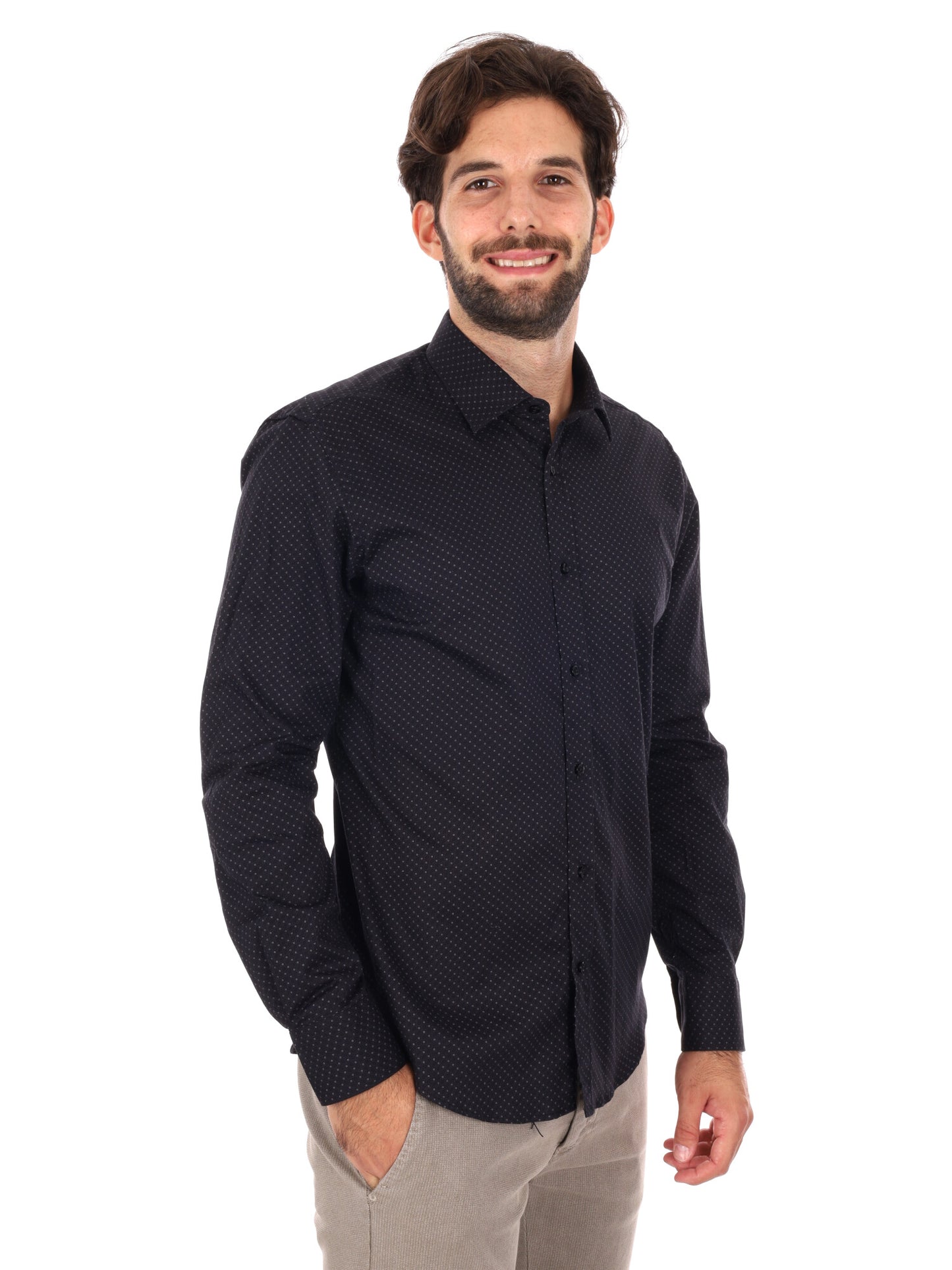 CAMICIA LIPSIA FB DA UOMO NERO