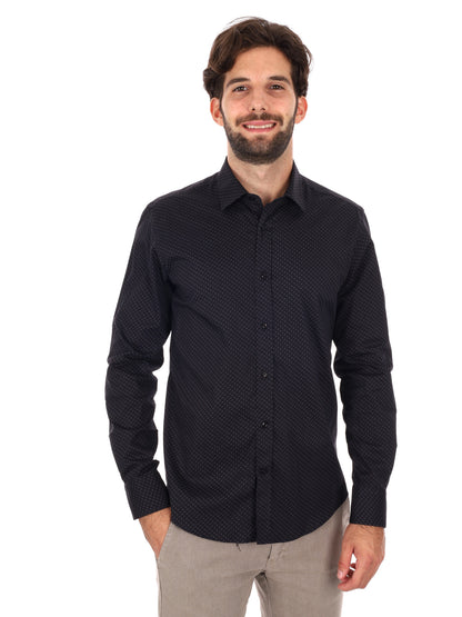 CAMICIA LIPSIA FB DA UOMO NERO
