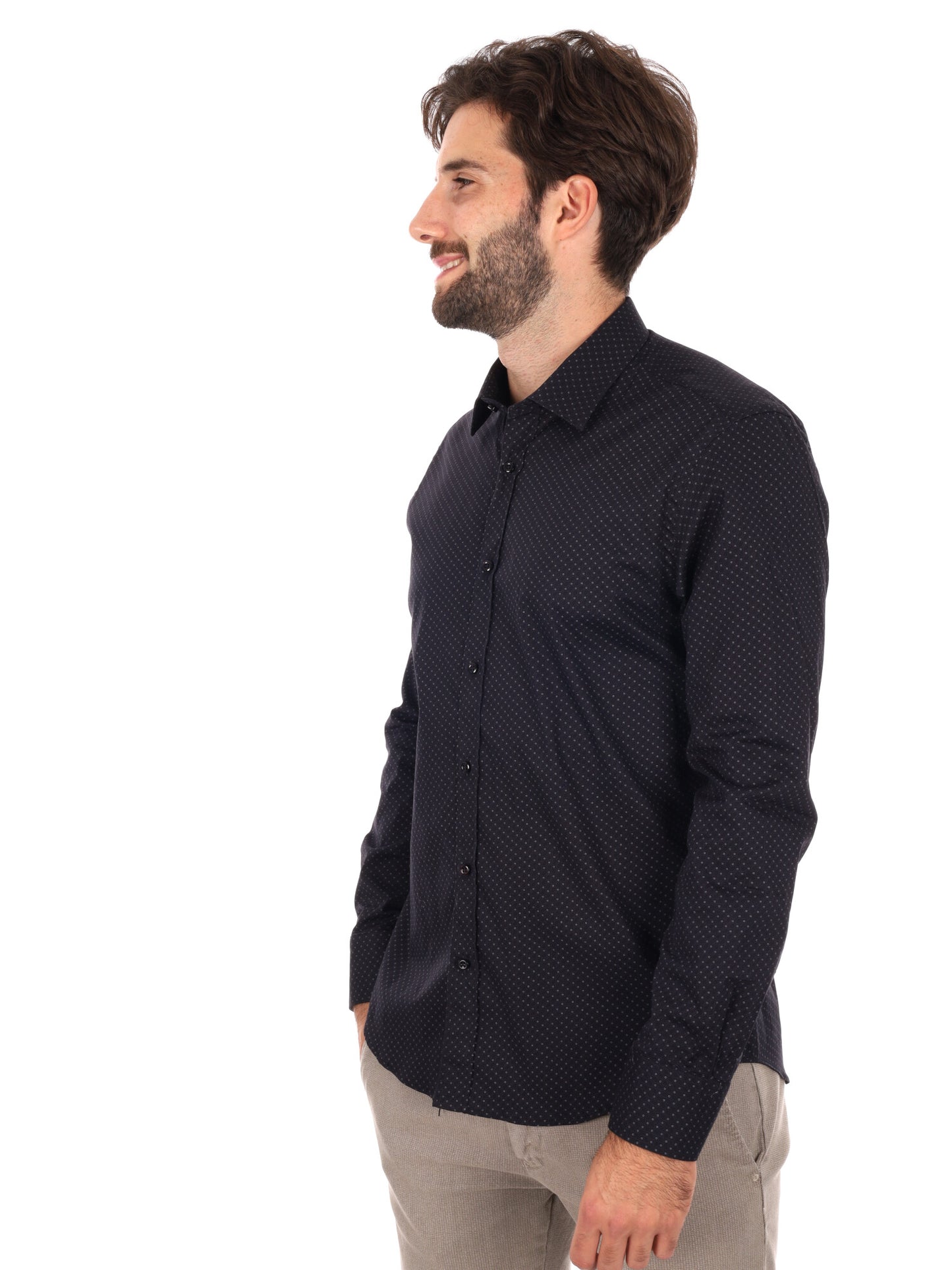 CAMICIA LIPSIA FB DA UOMO NERO