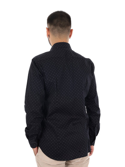 Fb Lipsia 6, camicia da uomo nera