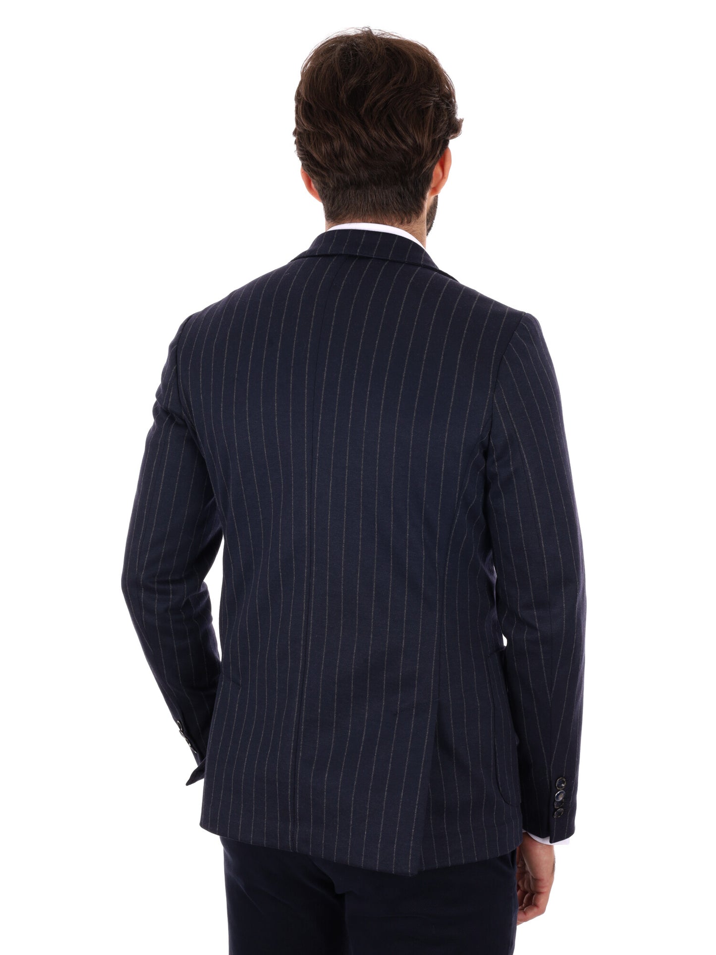 GIACCA A RIGHE MONOPETTO FB DA UOMO BLU