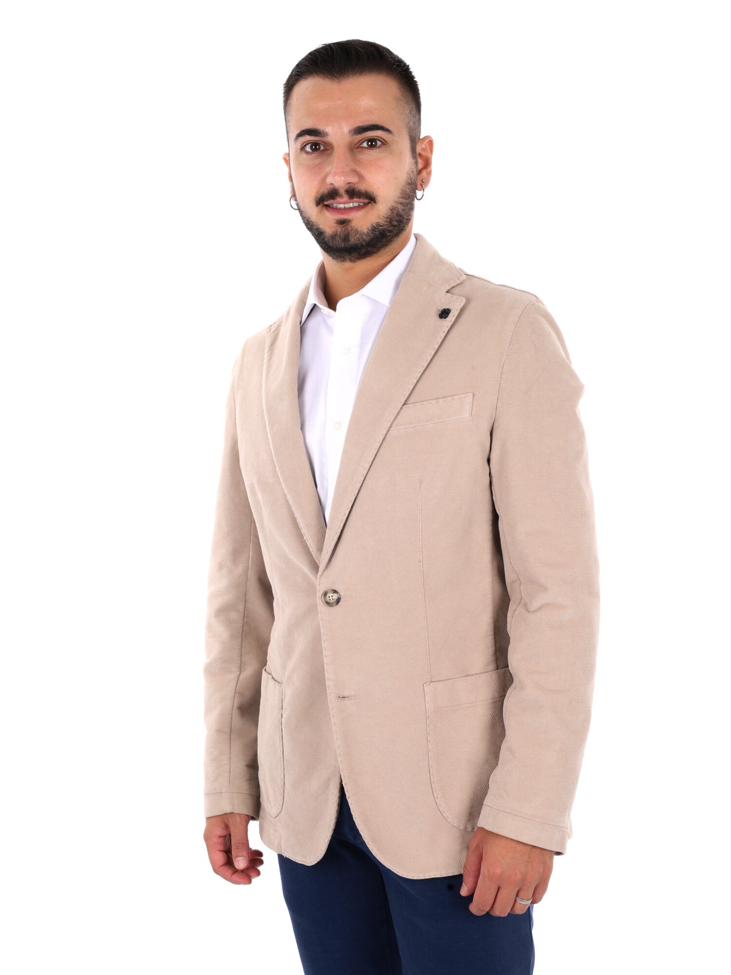 Fb LM295 43, giacca da uomo blu