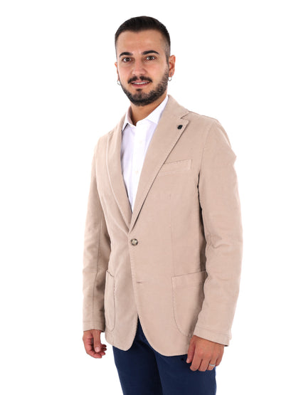 Fb LM295 43, giacca da uomo blu