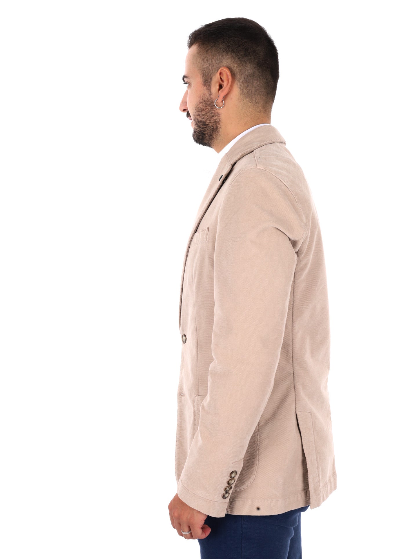 Fb LM295 43, giacca da uomo blu