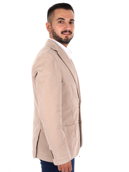 Fb LM295 43, giacca da uomo blu