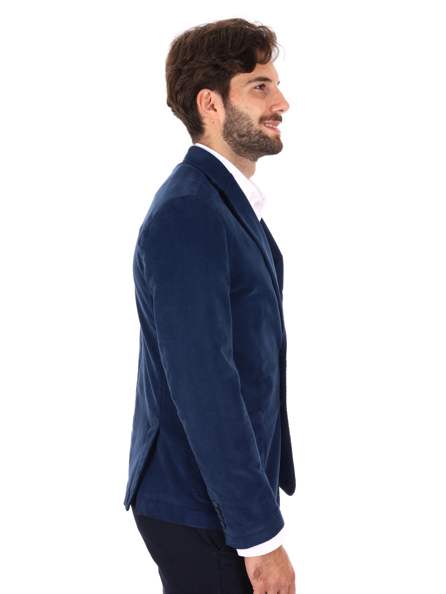 GIACCA FUSTAGNO MONOPETTO FB DA UOMO BLU