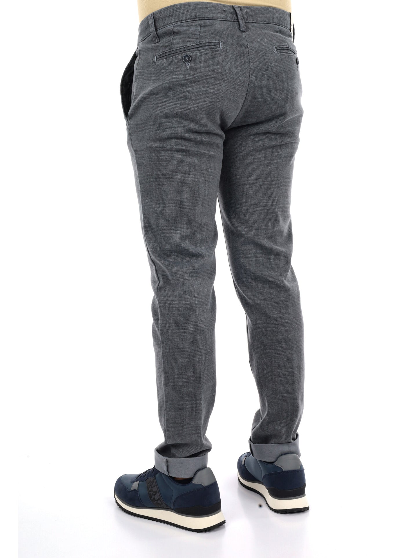 Fb LM393 Gr Me, pantalone da uomo grigio