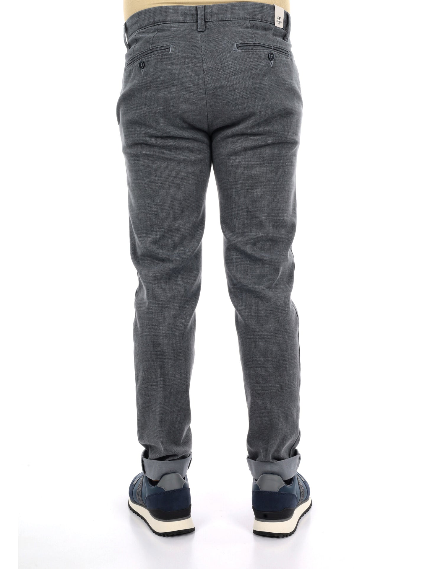 Fb LM393 Gr Me, pantalone da uomo grigio