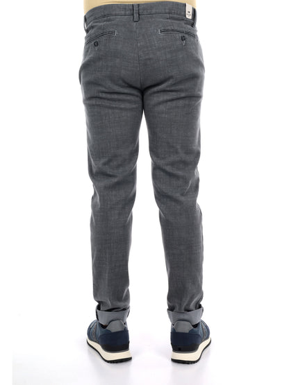 Fb LM393 Gr Me, pantalone da uomo grigio