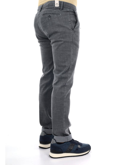 Fb LM393 Gr Me, pantalone da uomo grigio