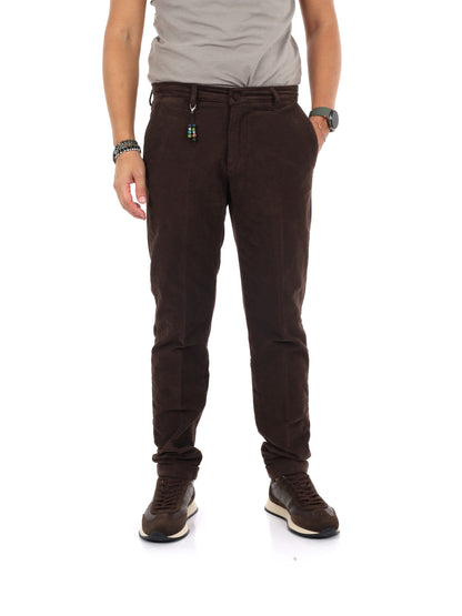 Fb LM395 08, pantalone da uomo marrone