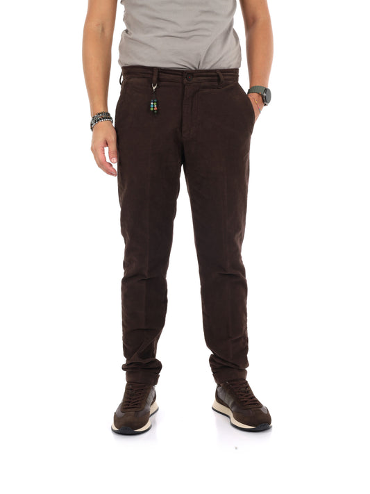 Fb LM395 08, pantalone da uomo marrone