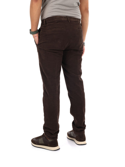 Fb LM395 08, pantalone da uomo marrone