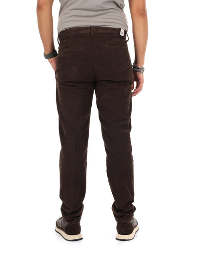 Fb LM395 08, pantalone da uomo marrone