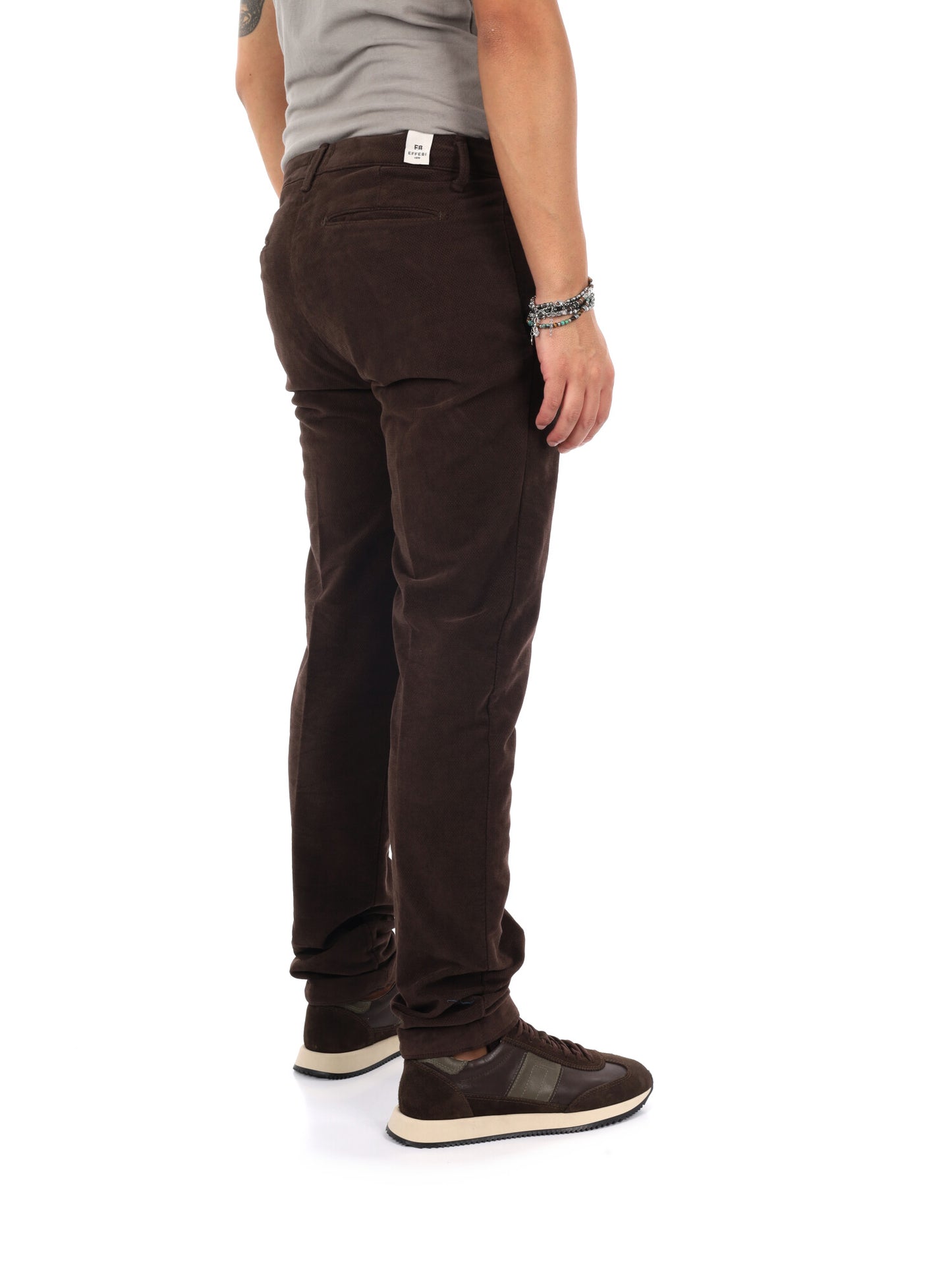Fb LM395 08, pantalone da uomo marrone