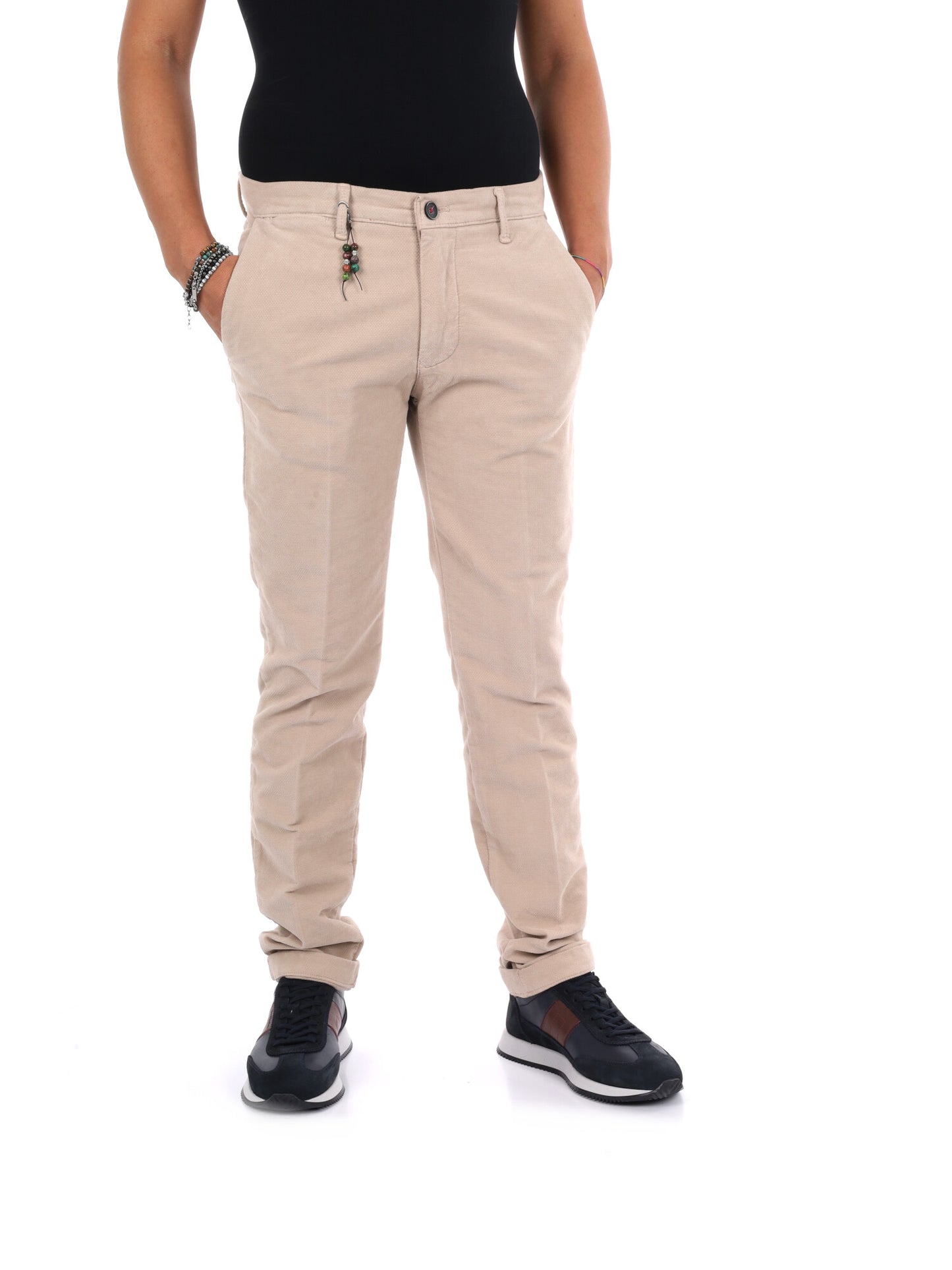 Fb LM395 43, pantalone da uomo beige