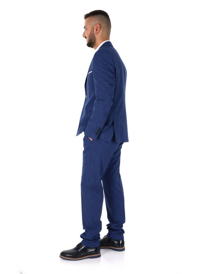 Abito elegante uomo FB in blu per cerimonie e uso civile