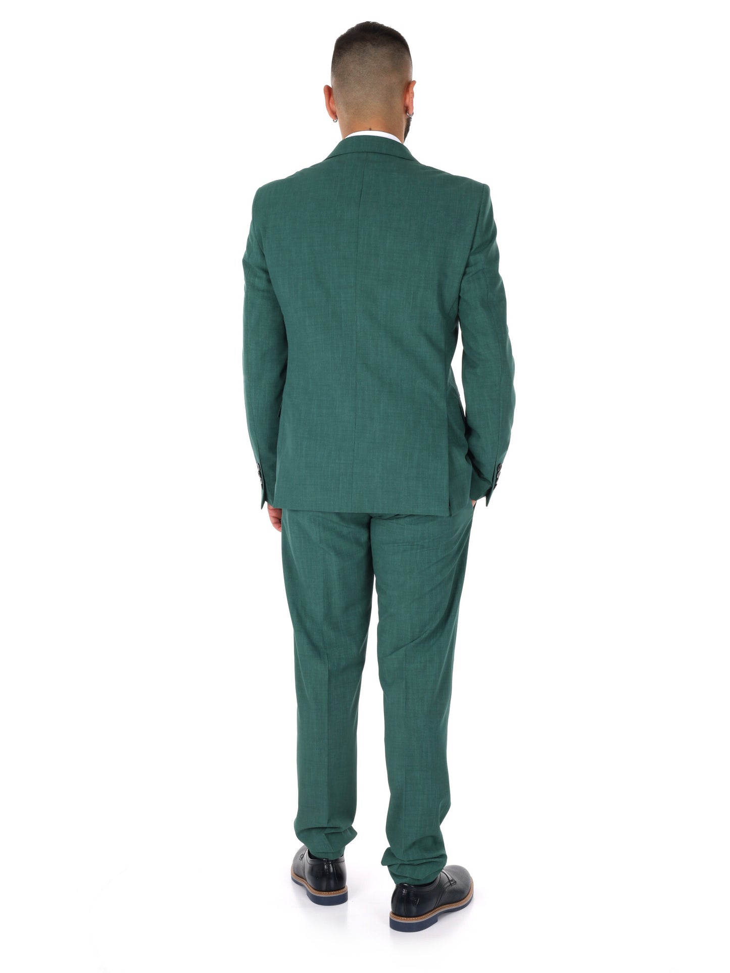 Abito verde elegante da uomo FB, perfetto per cerimonie primaverili