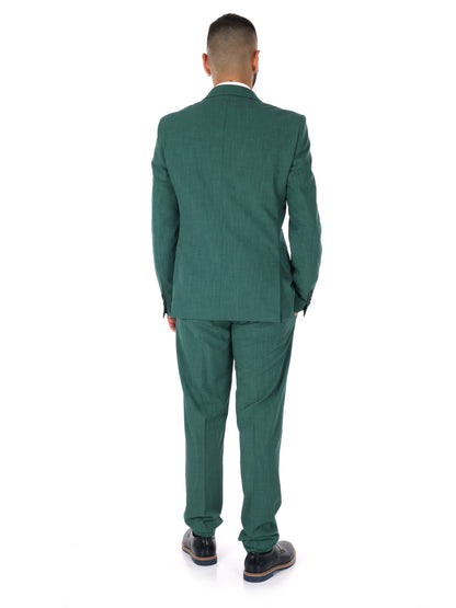 Abito verde elegante da uomo FB, perfetto per cerimonie primaverili