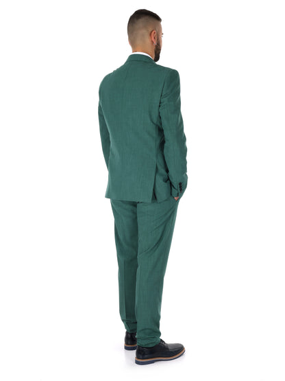 Abito verde elegante da uomo FB, perfetto per cerimonie primaverili
