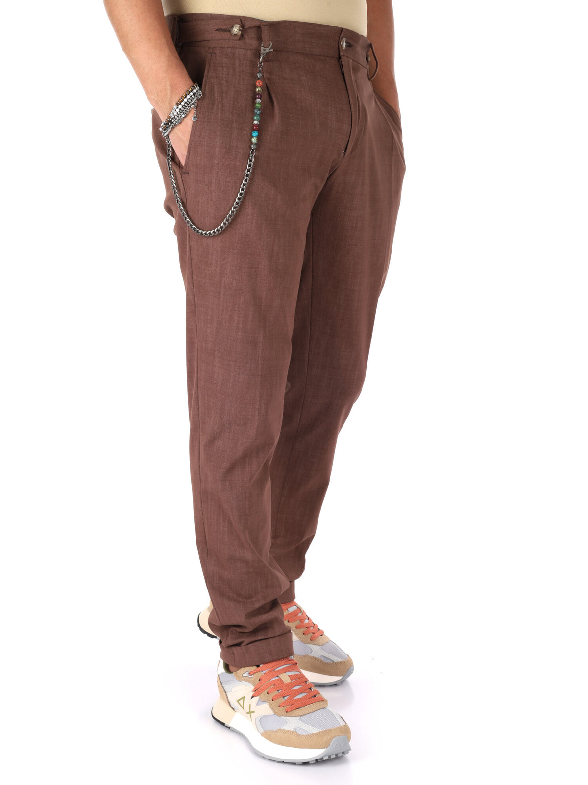 F.b. panta p.m. sta pantalone da uomo moro