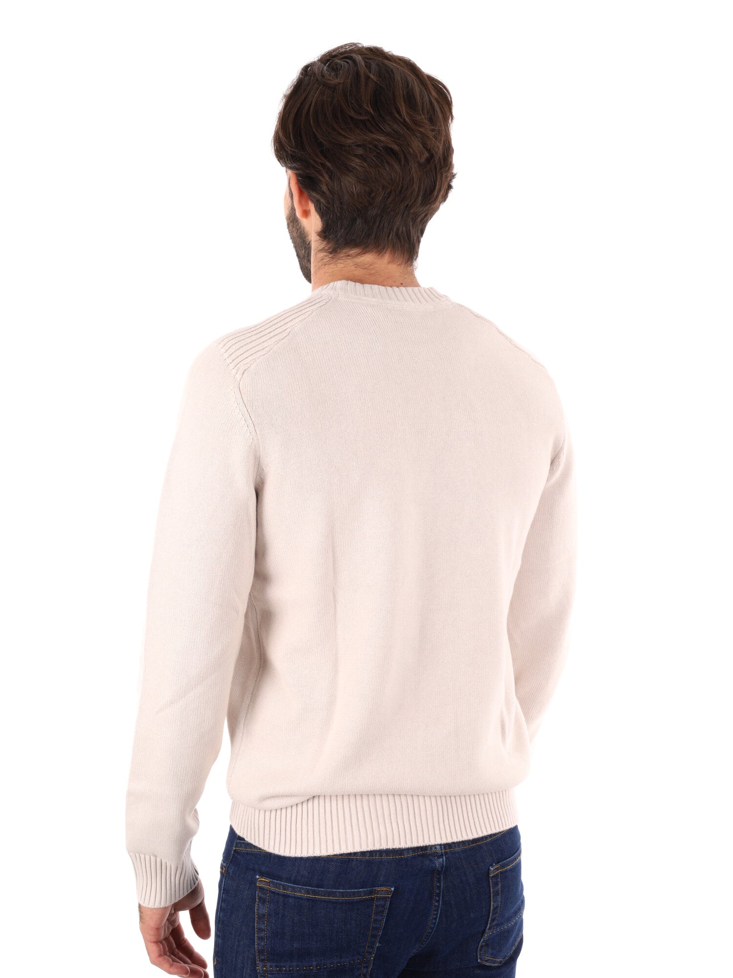 MAGLIONE LYLE&SCOTT DA UOMO PANNA