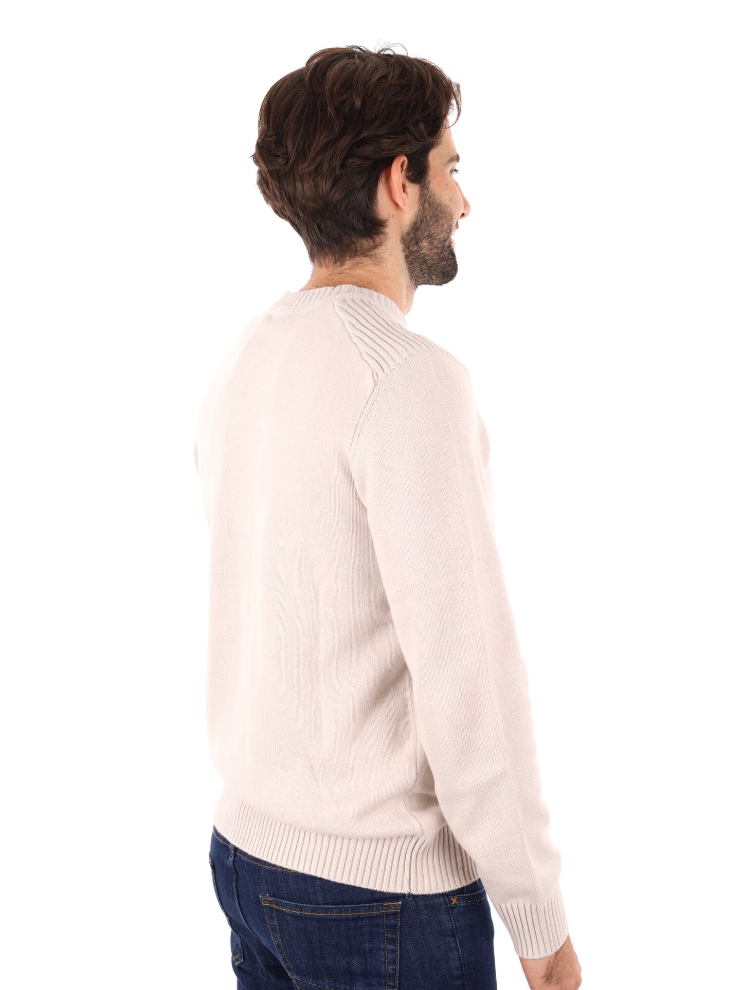 MAGLIONE LYLE&SCOTT DA UOMO PANNA