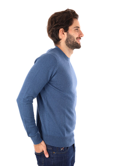 MAGLIA GIROCOLLO LYLE&SCOTT DA UOMO AZZURRO