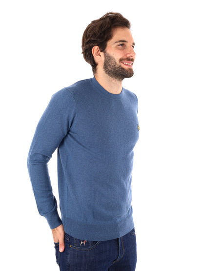 MAGLIA GIROCOLLO LYLE&SCOTT DA UOMO AZZURRO