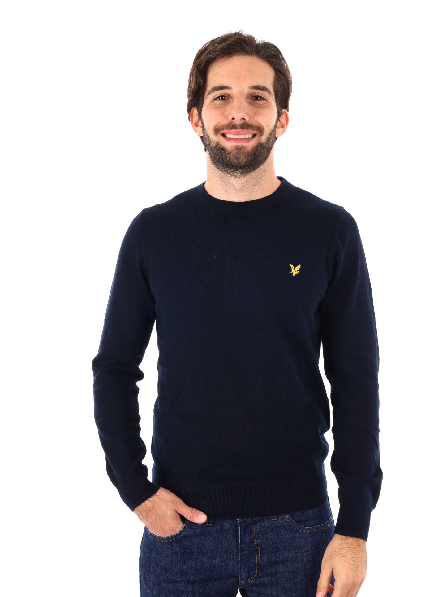 MAGLIA GIROCOLLO LYLE&SCOTT DA UOMO BLU