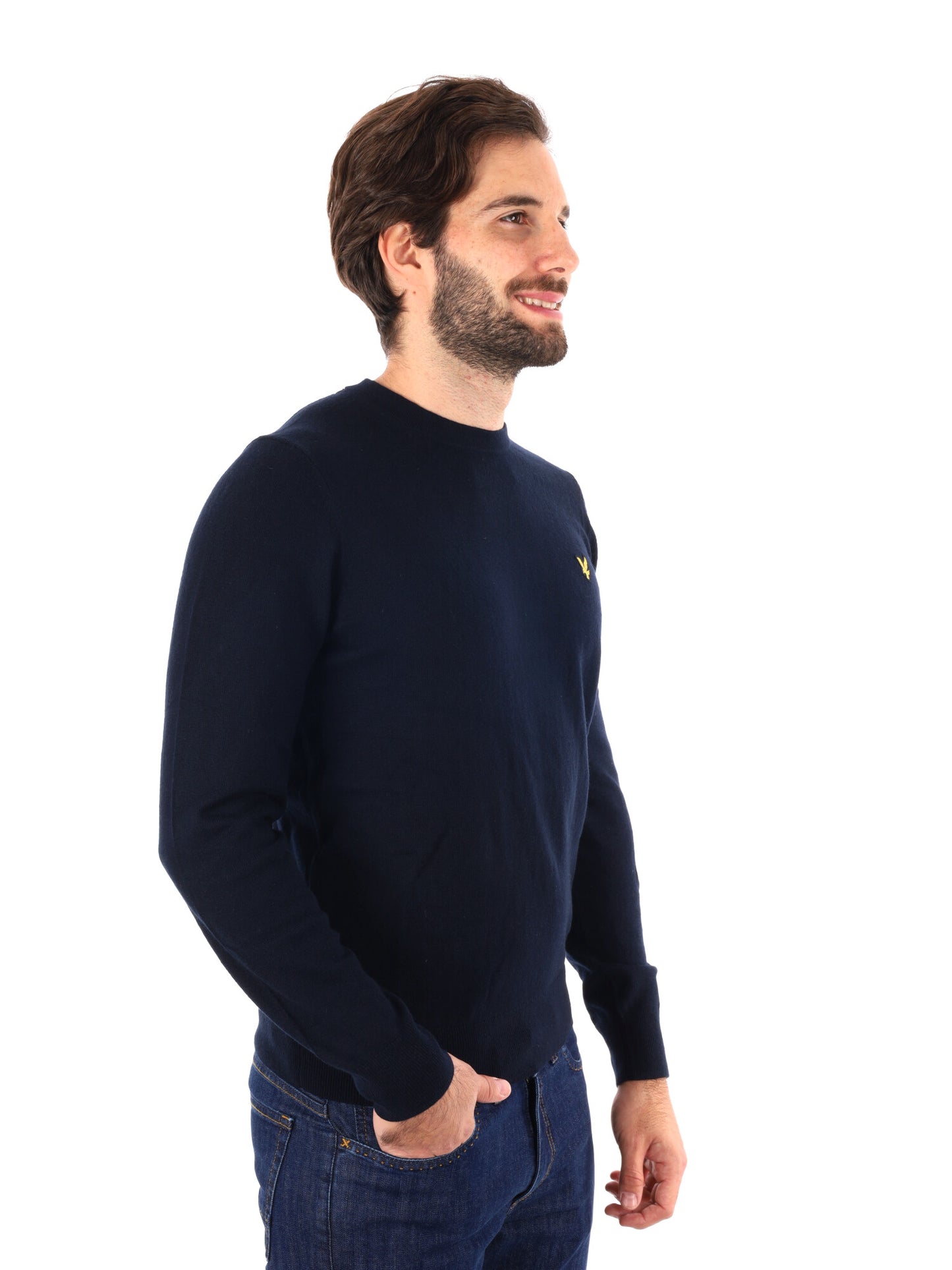 MAGLIA GIROCOLLO LYLE&SCOTT DA UOMO BLU