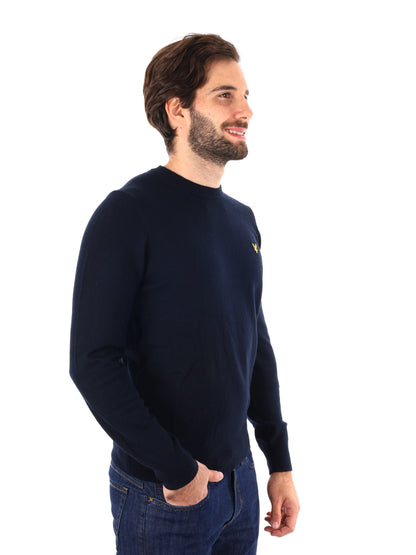 MAGLIA GIROCOLLO LYLE&SCOTT DA UOMO BLU