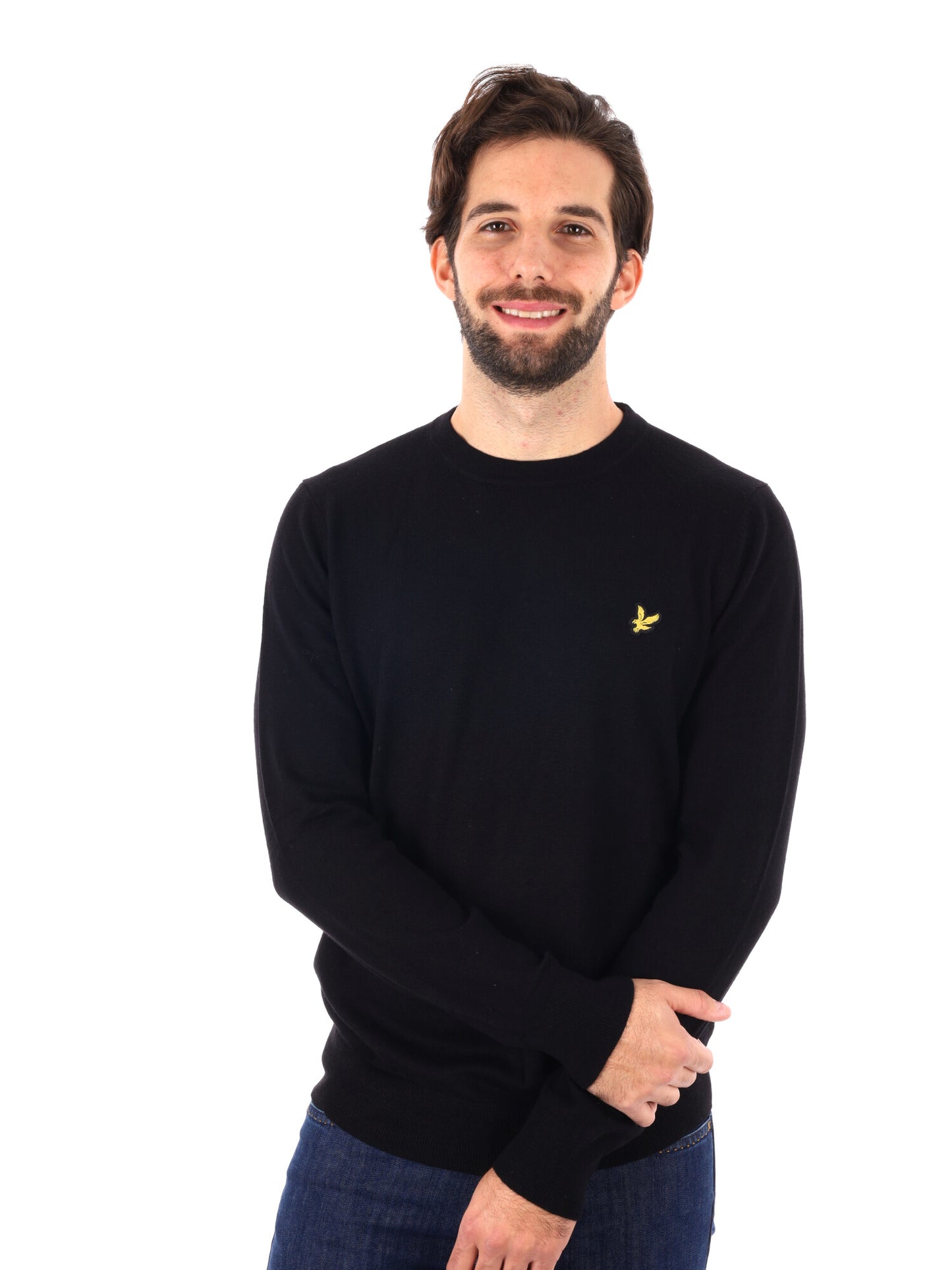 MAGLIA GIROCOLLO LYLE&SCOTT DA UOMO NERO