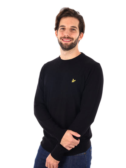 MAGLIA GIROCOLLO LYLE&SCOTT DA UOMO NERO
