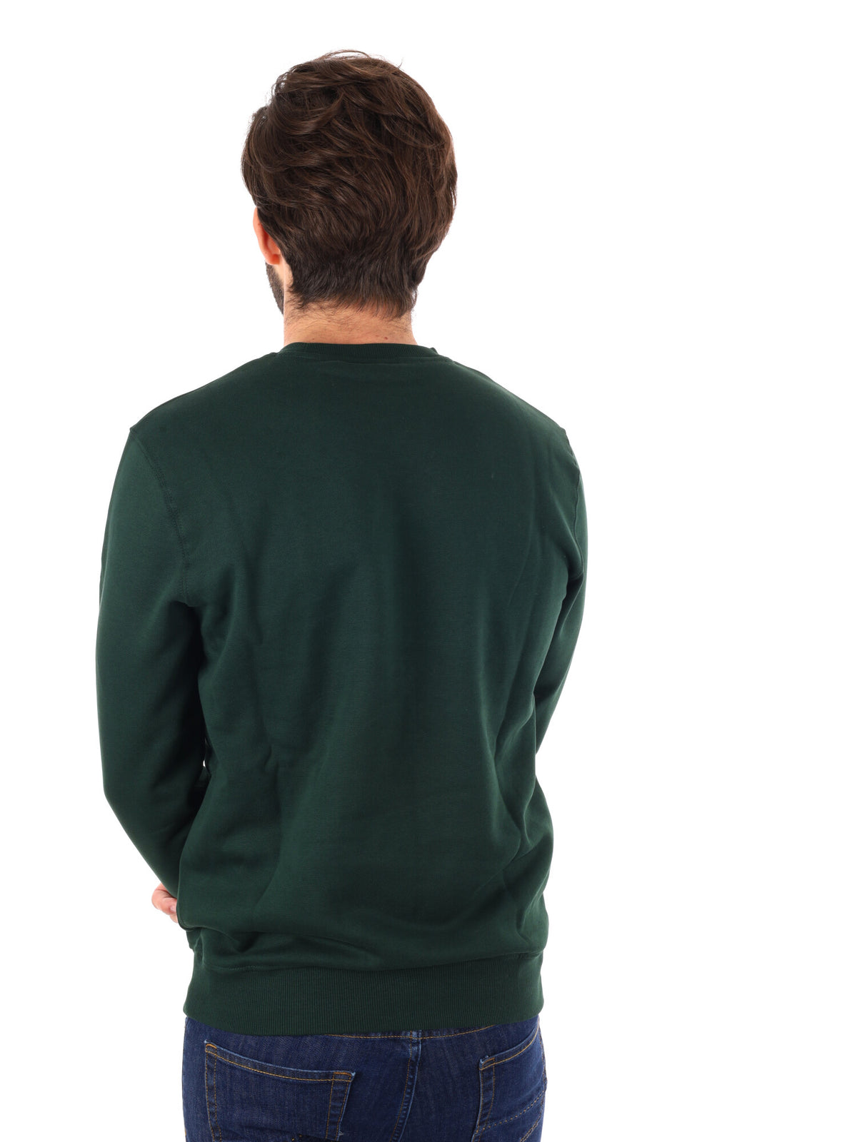 Lyle&scott felpa gir da uomo verde scuro