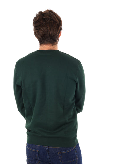 Lyle&scott felpa gir da uomo verde scuro