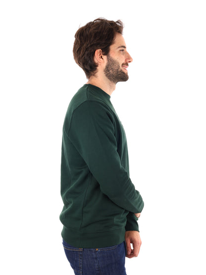 Lyle&scott felpa gir da uomo verde scuro