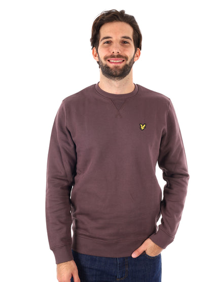 FELPA GIROCOLLO LYLE&SCOTT DA UOMO MARRONE